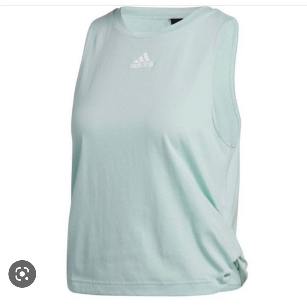 Adidas Double Twist tank, light blue, small
